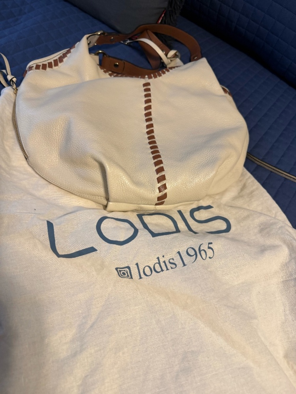 leather Whipstitch hobo bag